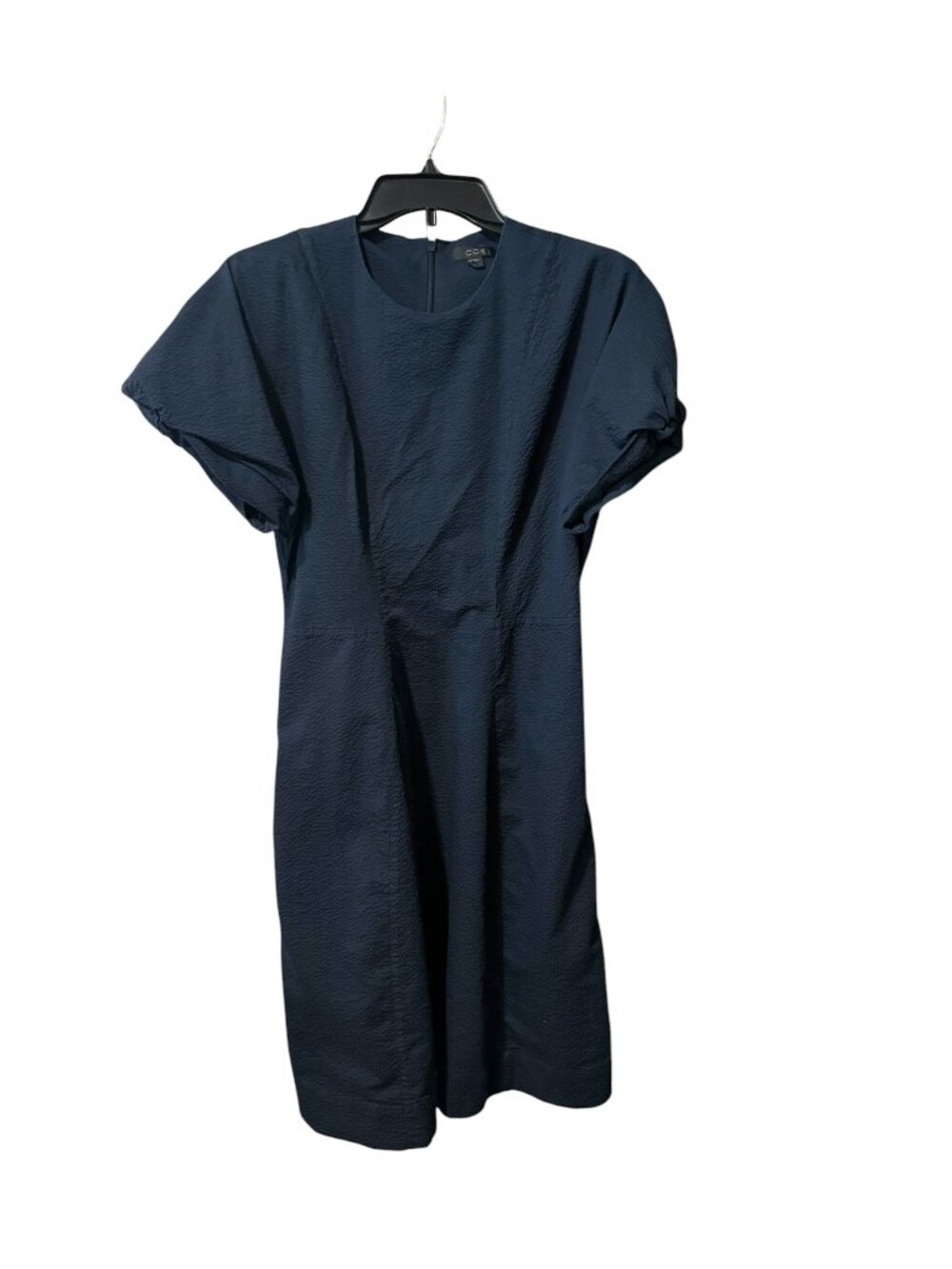 COS Textured Cotton Short Sleeve Dress - Picture 2 of 8